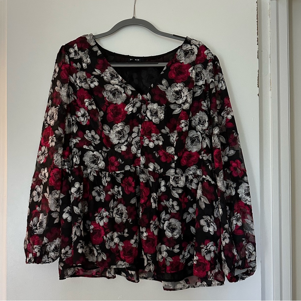 Torrid Floral Blouse